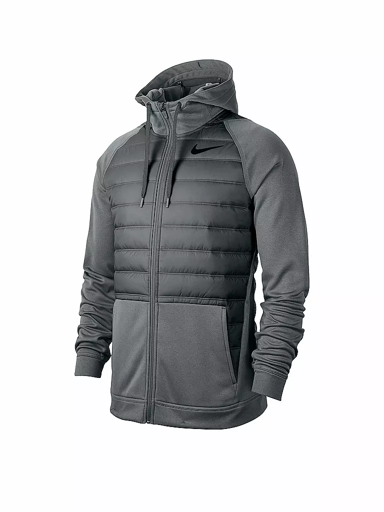 NIKE | Herren Fitnessjacke Therma Winterized  | grau