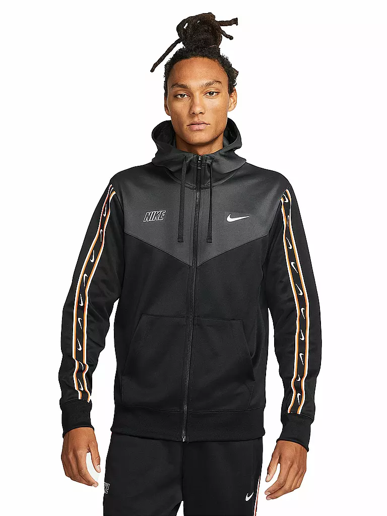 NIKE | Herren Kapuzenjacke  Sportswear Repeat | schwarz