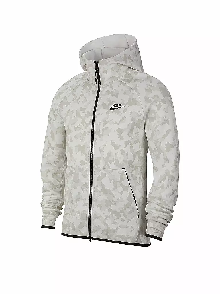 NIKE | Herren Kapuzenjacke Nike Sportswear Tech Fleece Printed | weiß