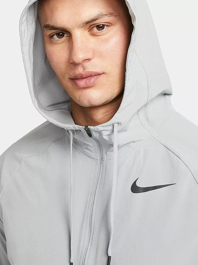 NIKE | Herren Kapuzenjacke Pro Dri-FIT Flex Vent Max | grau