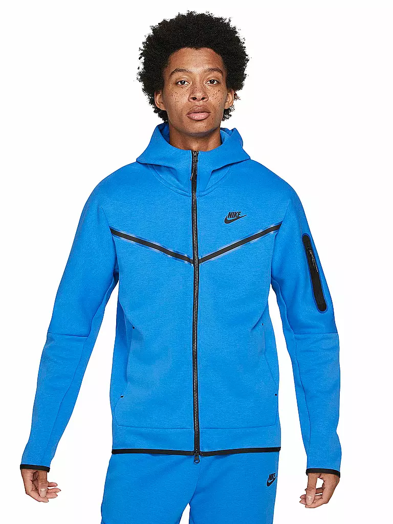NIKE | Herren Kapuzenjacke Sportswear Tech Fleece | blau