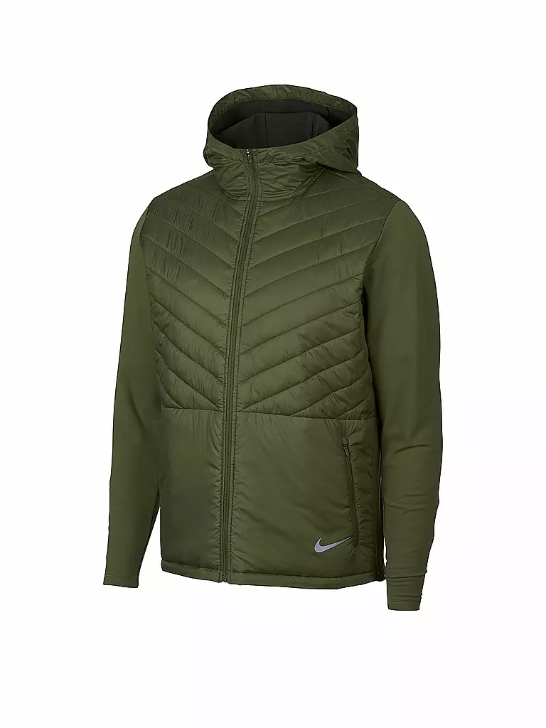 NIKE | Herren Laufjacke AeroLayer | olive