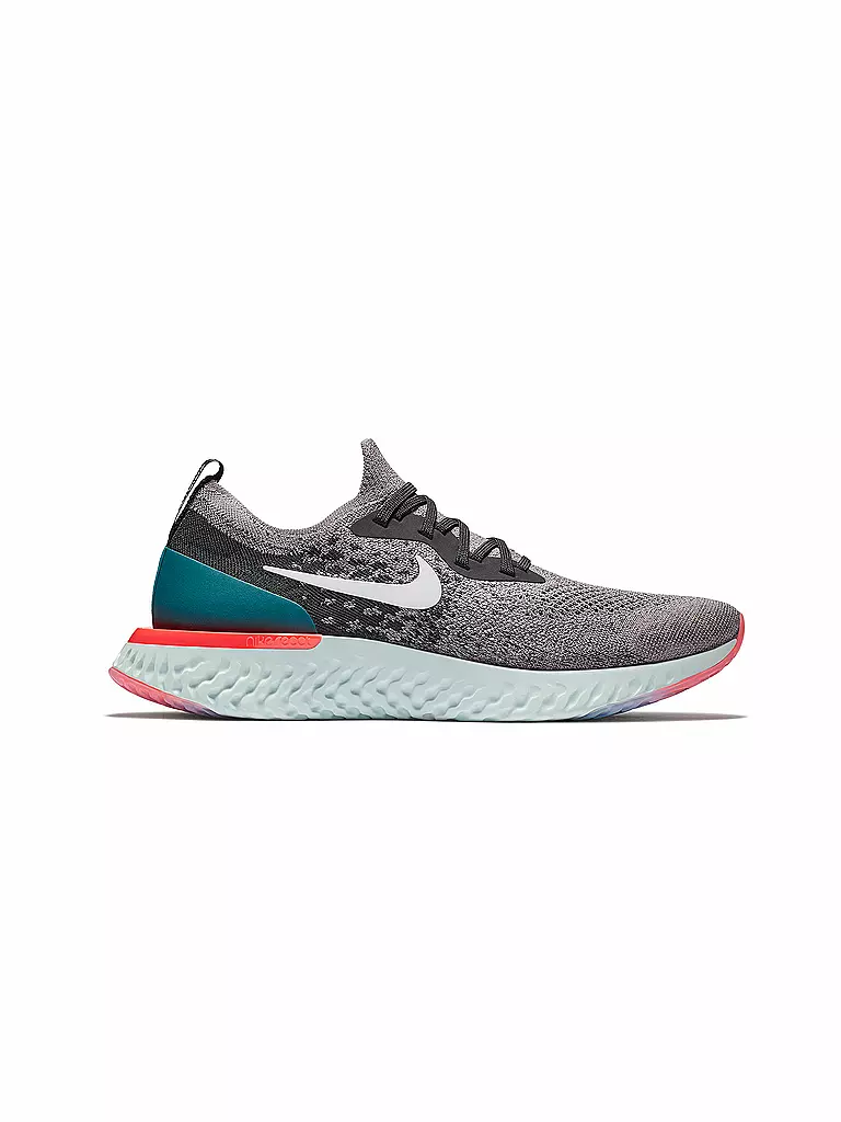 NIKE | Herren Laufschuh Epic React Flyknit GUNSMOKE / WHITE | grau