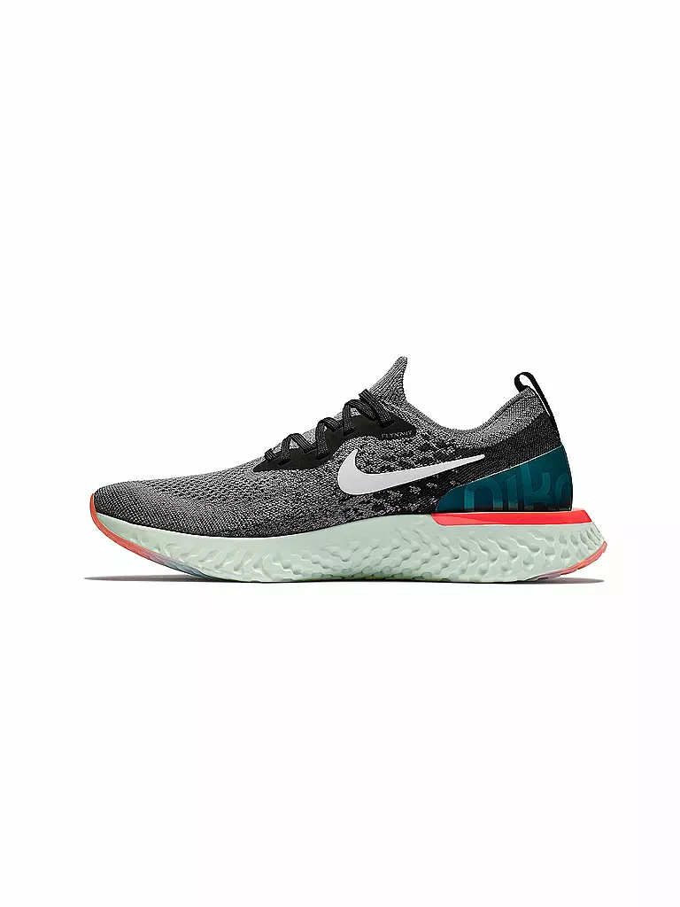 NIKE | Herren Laufschuh Epic React Flyknit GUNSMOKE / WHITE | grau