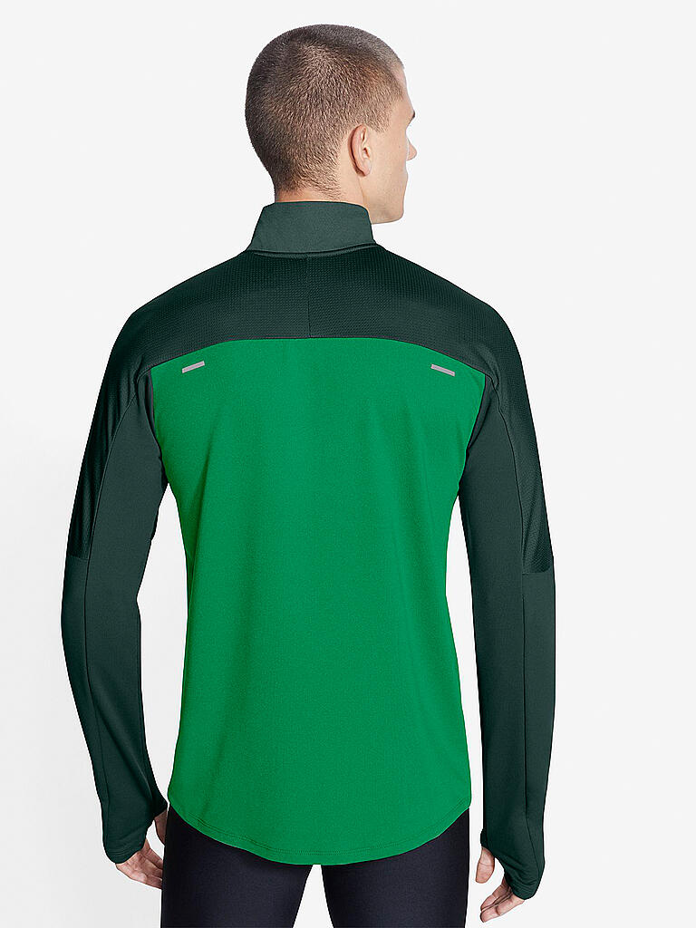 NIKE Herren Laufshirt Dri-FIT Element Half Zip grÃ¼n