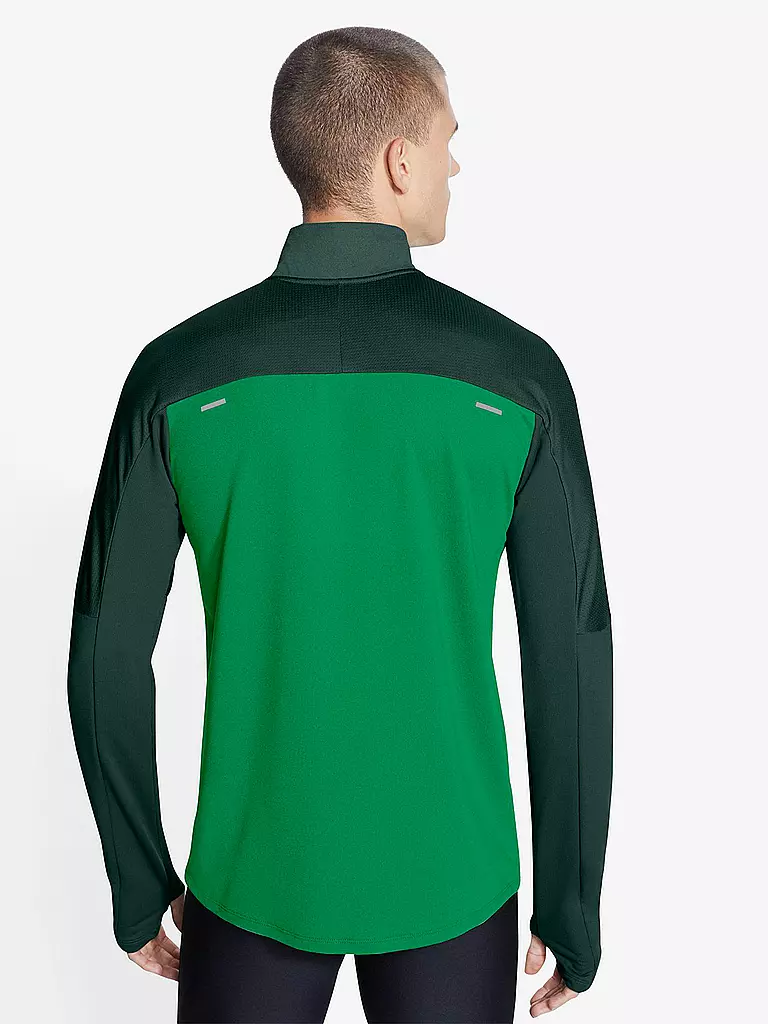 NIKE | Herren Laufshirt Dri-FIT Element Half Zip | grün