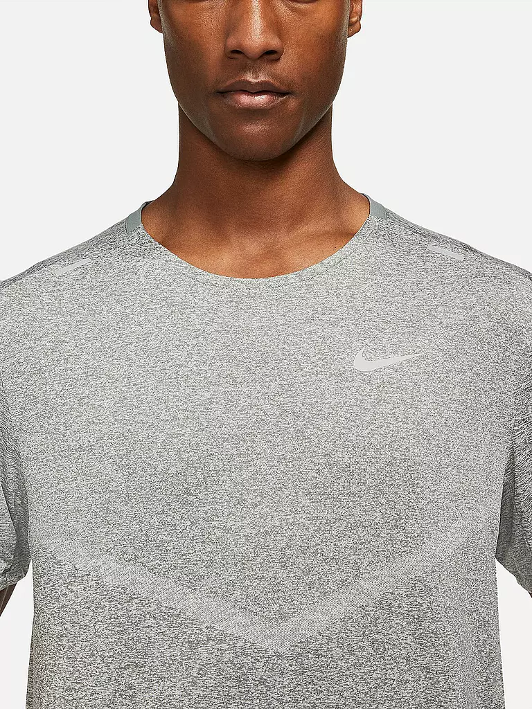 NIKE | Herren Laufshirt Dri-FIT Rise 365 | grau