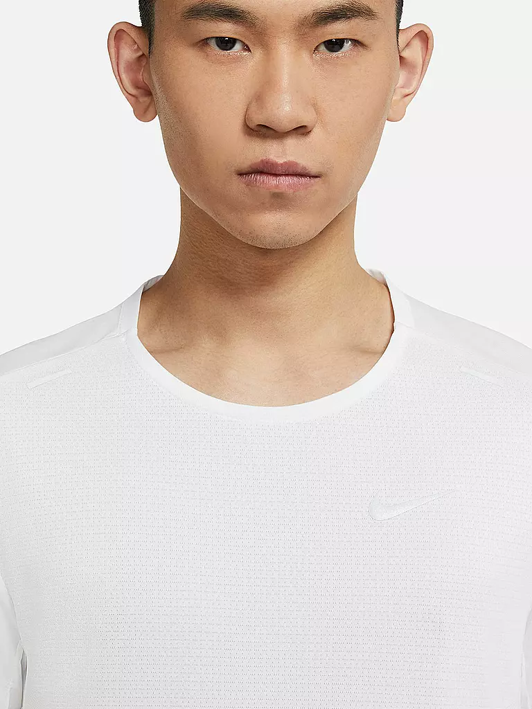 NIKE | Herren Laufshirt Dri-FIT Rise 365 | weiss