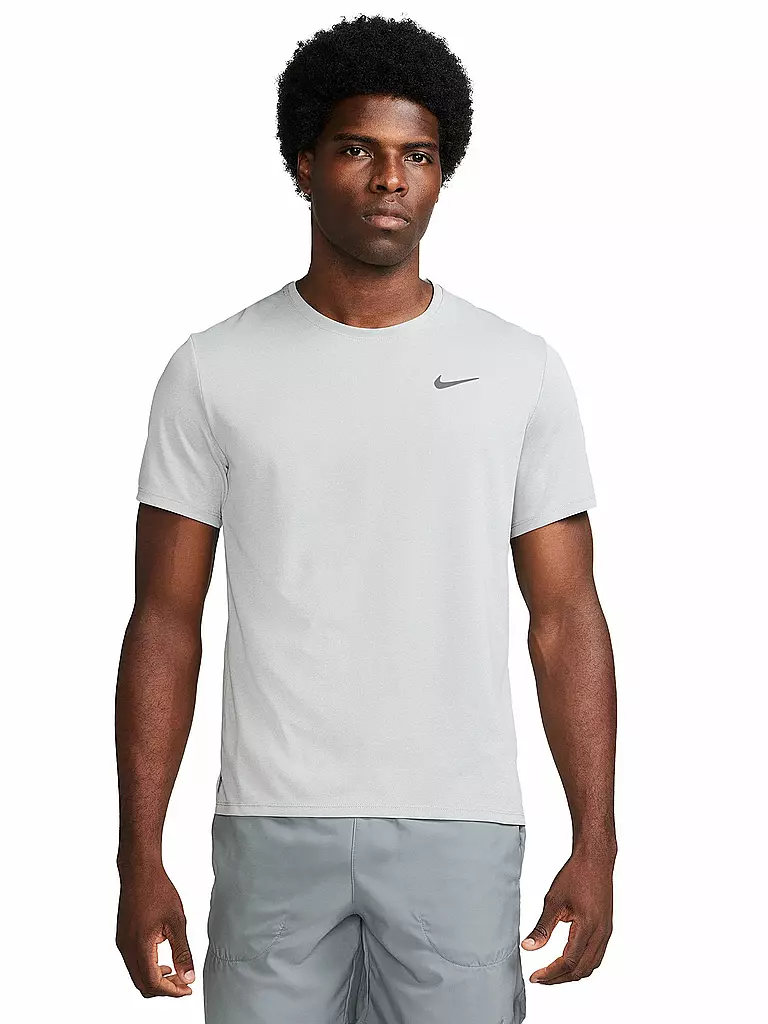 NIKE | Herren Laufshirt Dri-FIT UV Miler | hellgrau