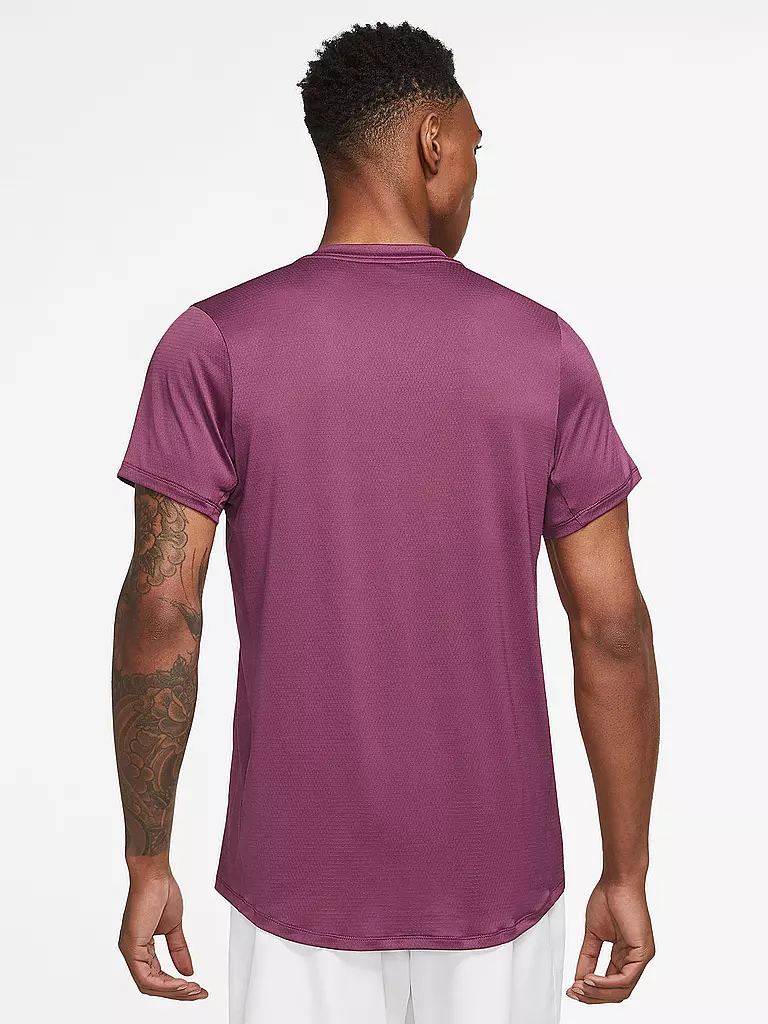 NIKE | Herren Laufshirt NikeCourt Dri-FIT Advantage | dunkelrot