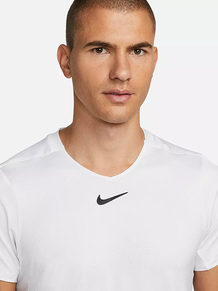 NIKE | Herren Laufshirt NikeCourt Dri-FIT Advantage | weiss