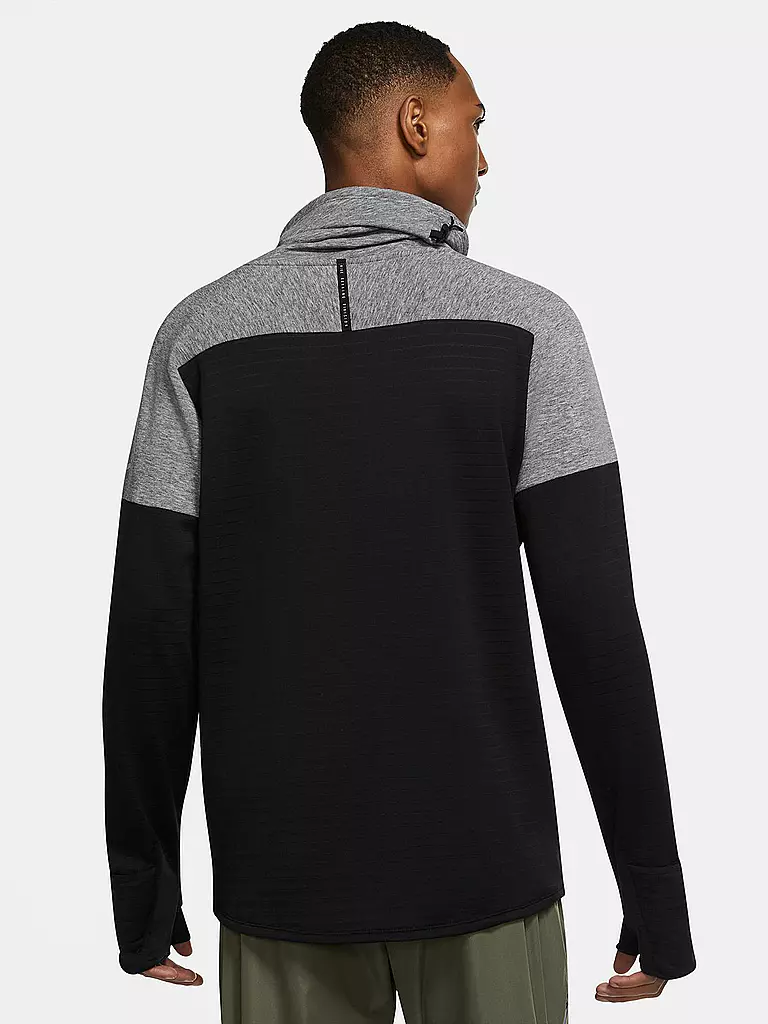 NIKE | Herren Laufshirt Therma-FIT Run Division Sphere Element | schwarz