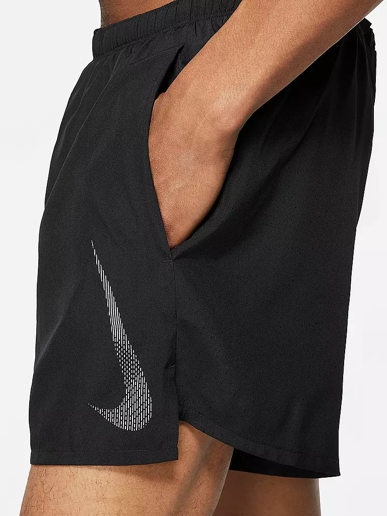 NIKE | Herren Laufshort Dri-FIT Run Division Challenger | schwarz