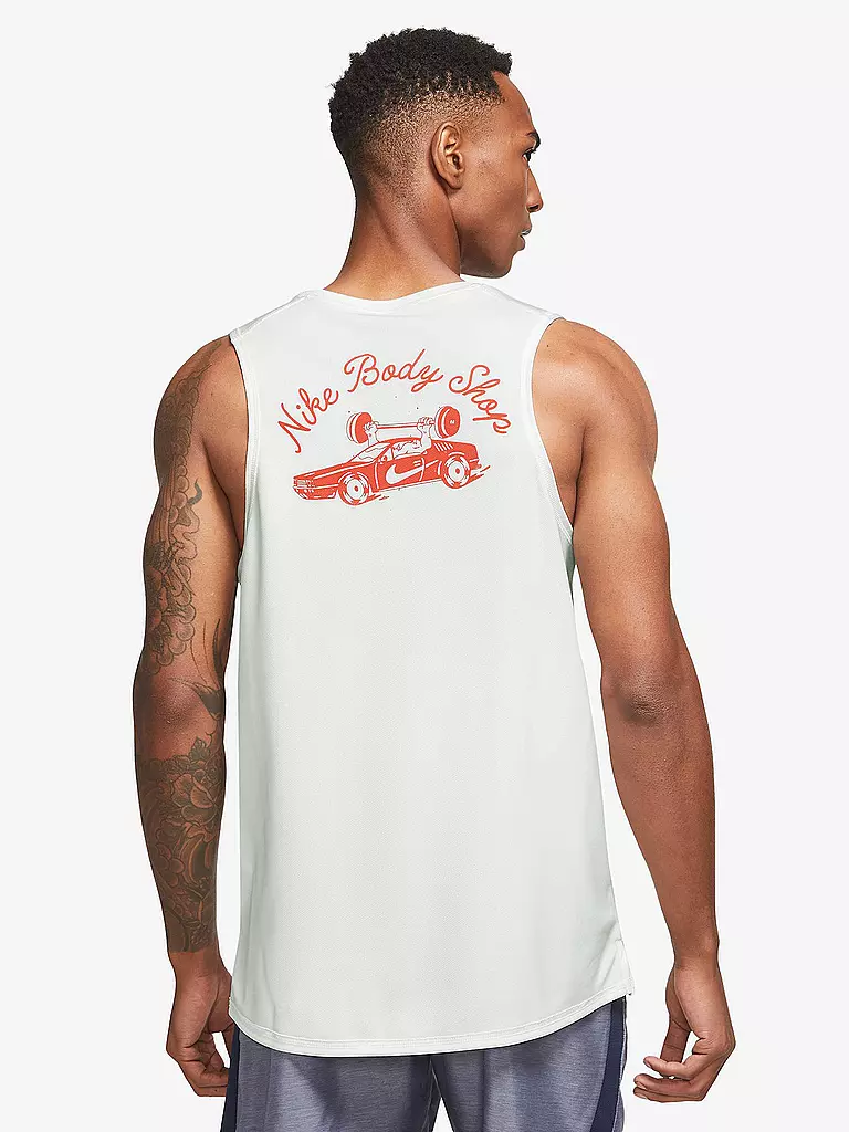 NIKE | Herren Lauftank Dri-FIT Miler | weiss