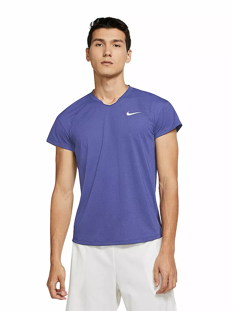 NIKE | Herren Tennisshirt NikeCourt Breathe Slam French Open | lila