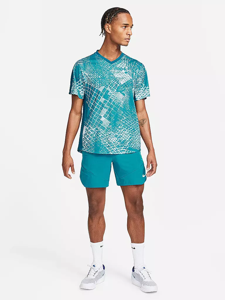 NIKE | Herren Tennisshirt NikeCourt Dri-FIT Victory | petrol