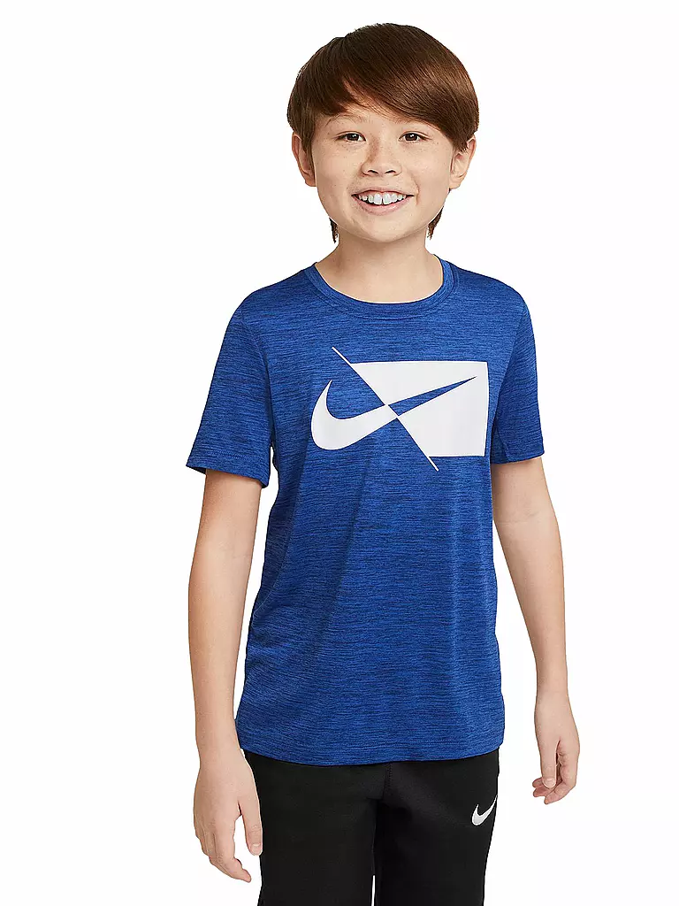 NIKE | Jungen Fitnessshirt | blau