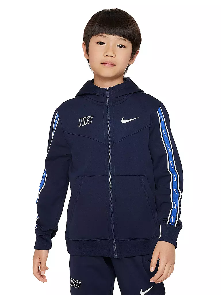 NIKE | Jungen Kapuzenjacke Sportswear Repeat | schwarz