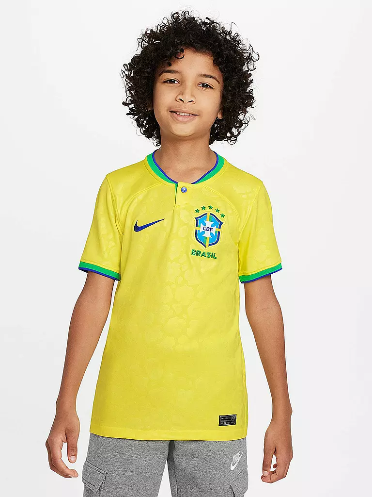 NIKE | Kinder Heimtrikot Brasilien WM 2022 | gelb