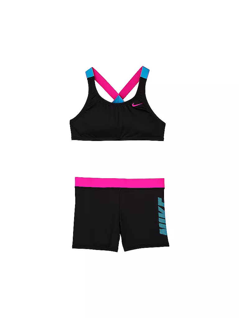 NIKE | Mädchen Bikini Rift Prism Crossback Sport | schwarz