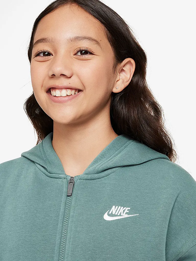NIKE | Mädchen Kapuzenjacke Sportswear Club Fleece | petrol
