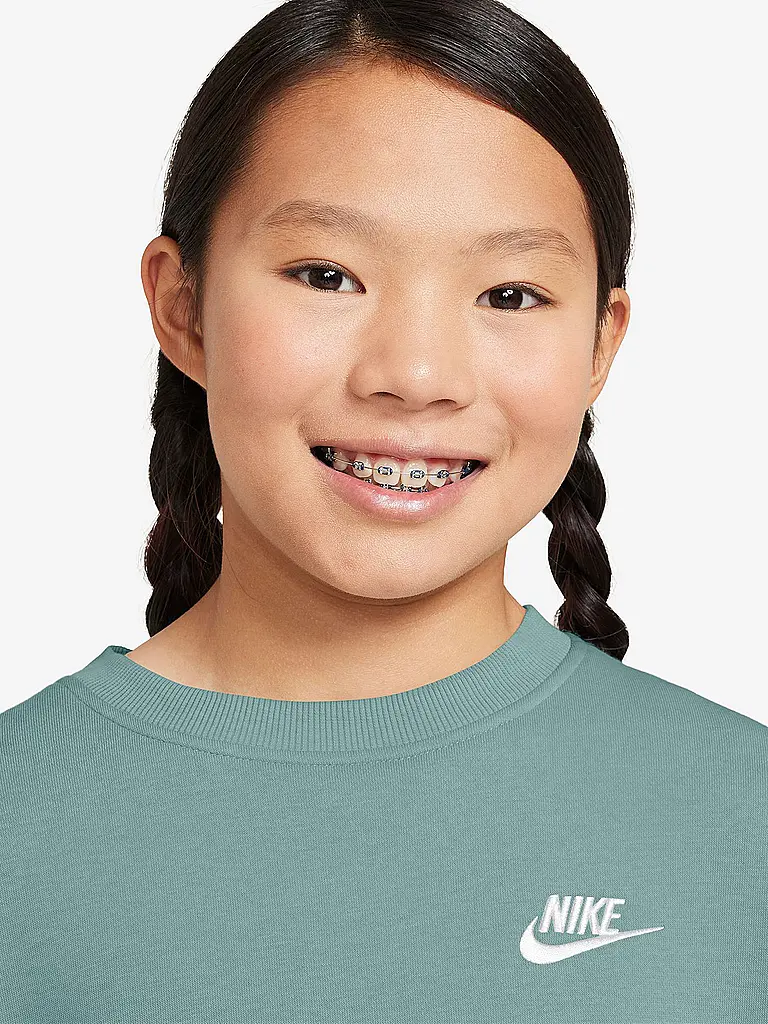 NIKE | Mädchen Sweatshirt Sportswear Club Fleece | Petrol