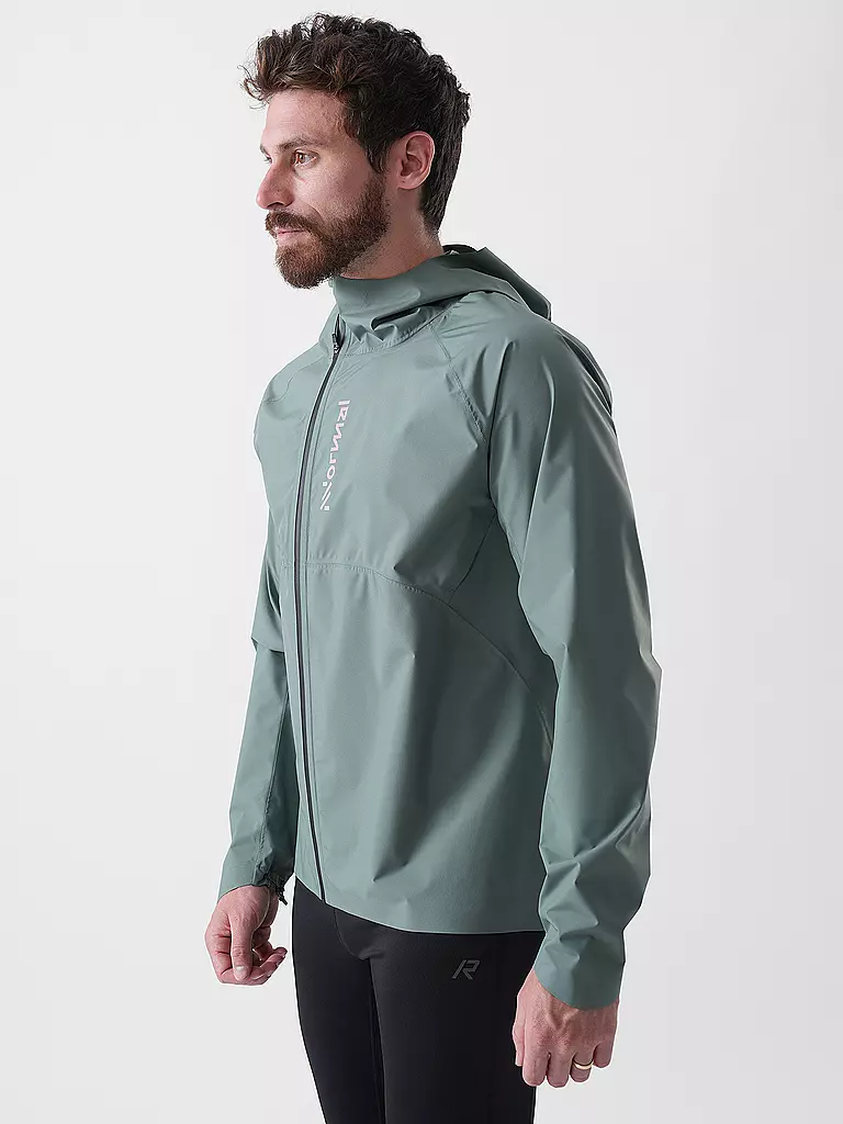 NNORMAL | Herren Laufjacke Trail Rain | dunkelgrün
