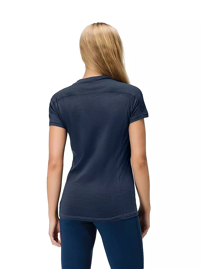 NORRØNA | Damen Funktionsshirt falketind  equaliser merino round Neck | dunkelblau