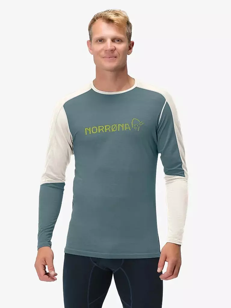 NORRØNA | Herren Funktionsshirt falketind Equaliser Merino Round Neck | grau