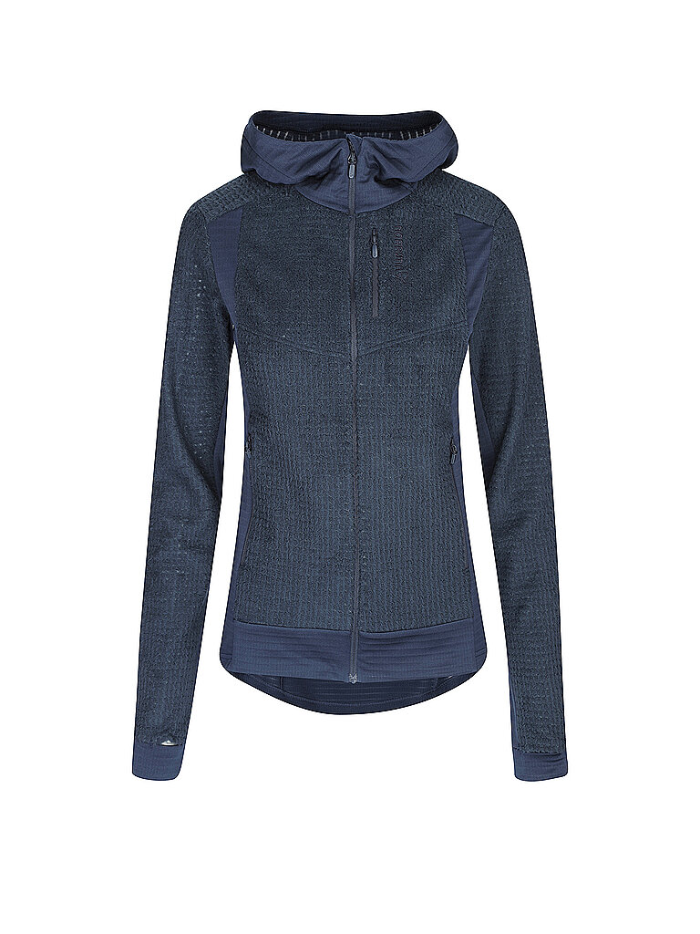NORRØNA Damen Fleecejacke falketind  alpha120 Zip Hoodie blau | M