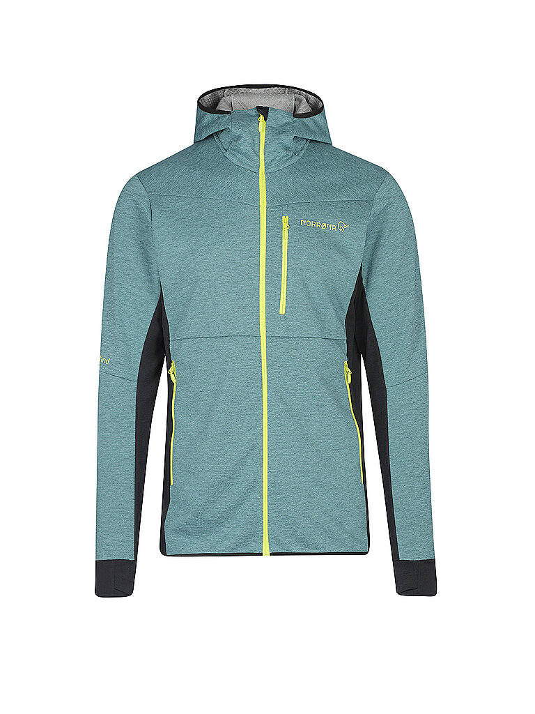 NORRØNA Herren Fleecejacke falketind  warm2 Octa Hoodie grau | L