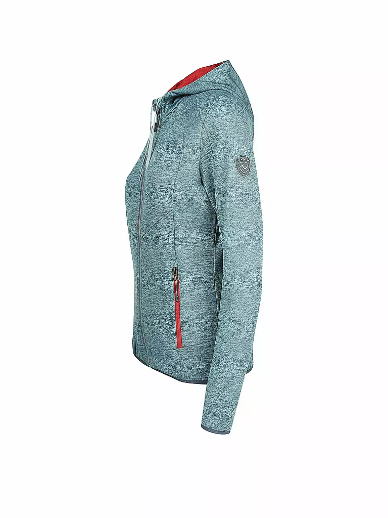 NORTHLAND | Damen Fleecejacke Adara Hoody | blau