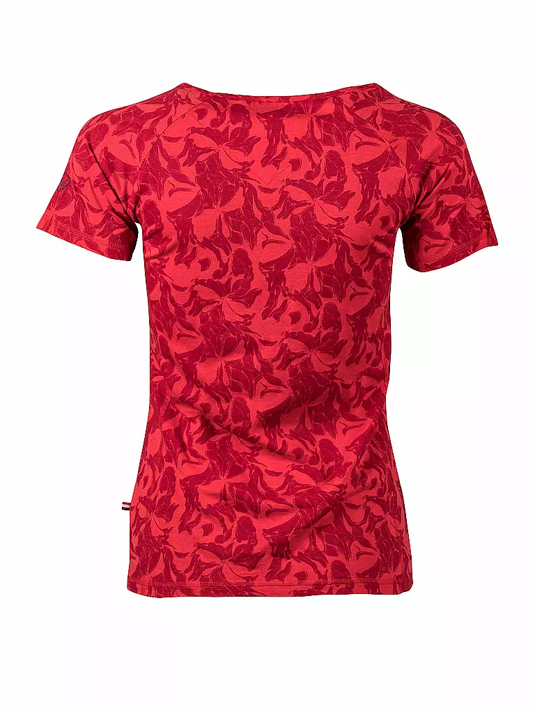 NORTHLAND | Damen T-Shirt Cajana Bambus | rot