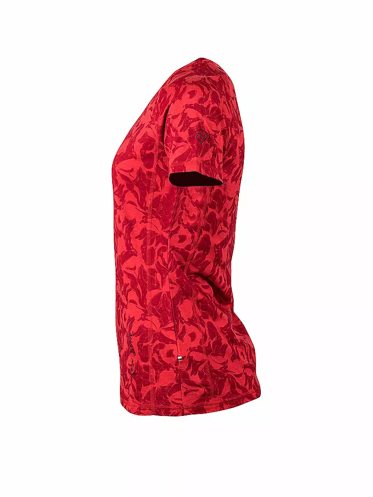 NORTHLAND | Damen T-Shirt Cajana Bambus | rot