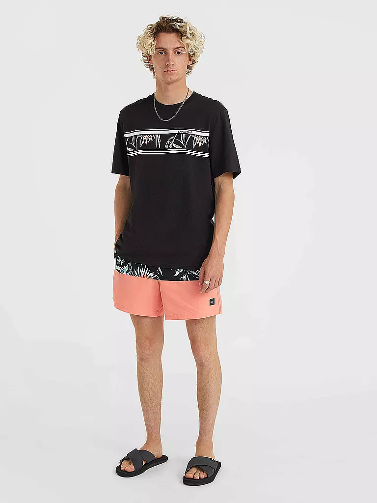 O'NEILL | Herren Beachshirt Mix and Match Floral Graphic | schwarz