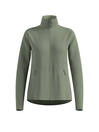 ODLO | Damen Laufshirt Zip Grid Fleece