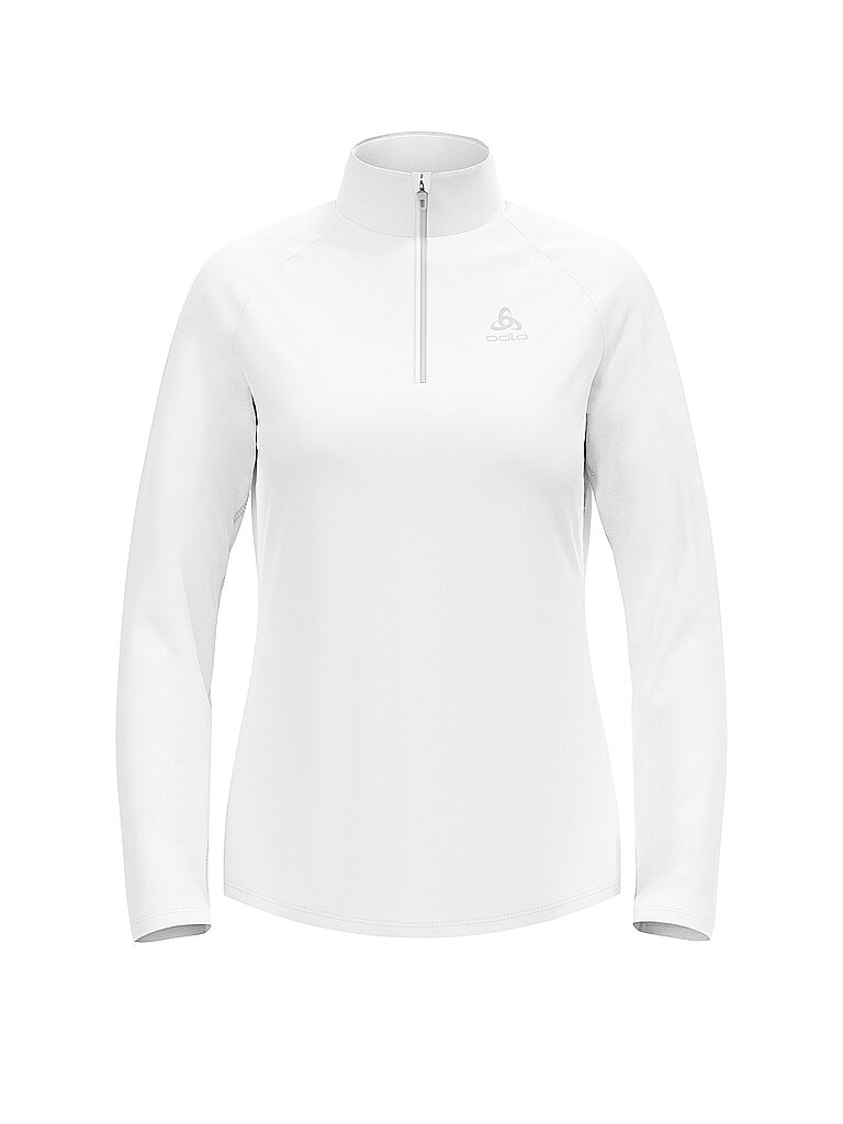 Odlo ODLO Damen Unterzieh Zipshirt Besso Mid Layer weiss | XL, weiss