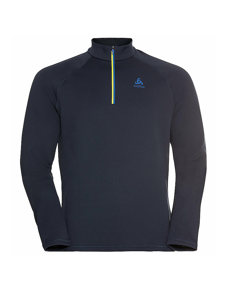 Odlo ODLO Herren Unterzieh Zipshirt Besso Mid Layer dunkelblau | S, dunkelblau