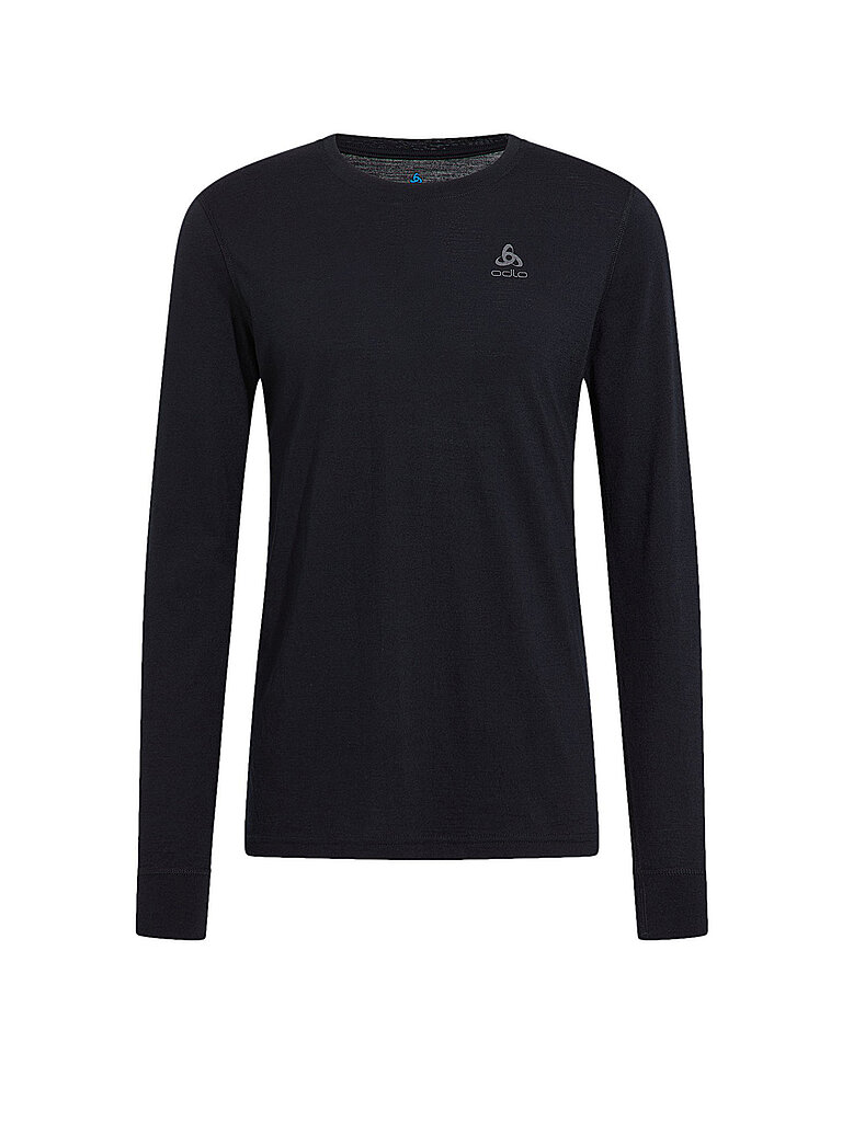 Odlo ODLO Herren Shirt Merino 200 schwarz | S, schwarz