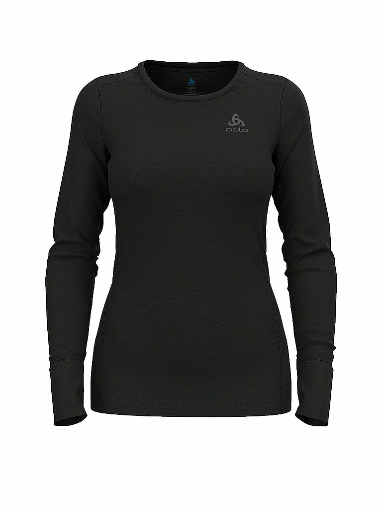 Odlo ODLO Damen Shirt Merino 200 schwarz | XS, schwarz