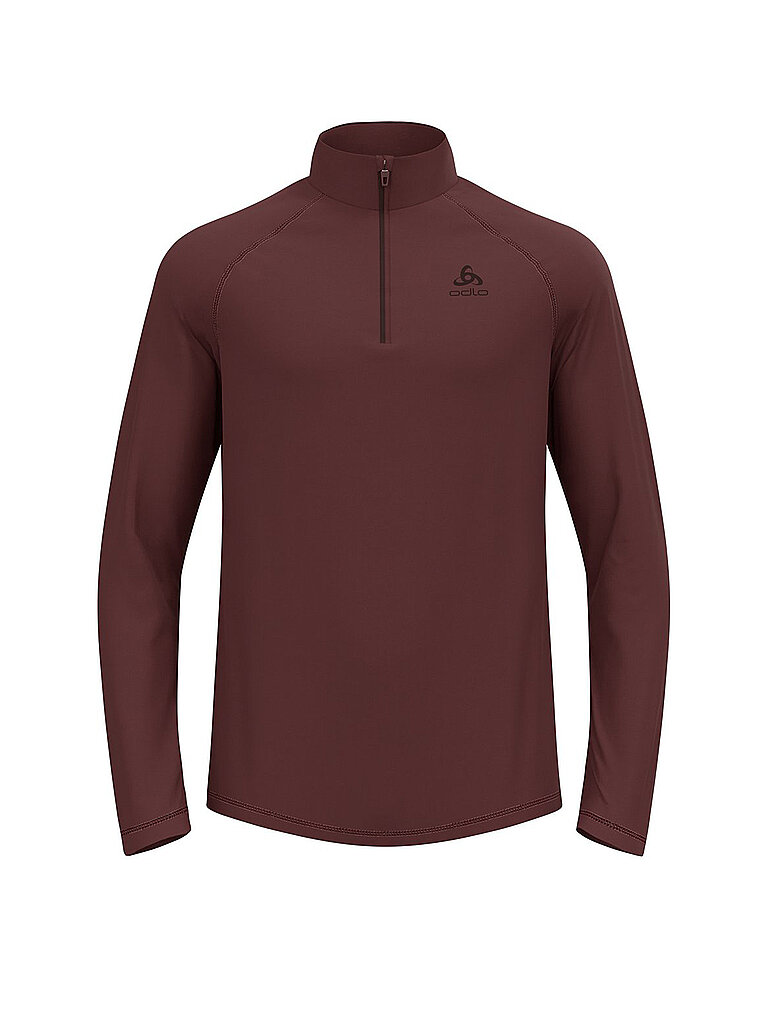 Odlo ODLO Herren Unterzieh Zipshirt Besso Mid Layer braun | XL, braun