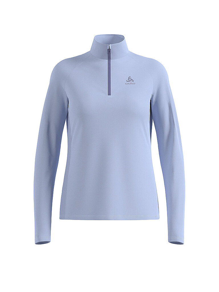 Odlo ODLO Damen Unterzieh Zipshirt Besso Mid Layer hellblau | XS, hellblau