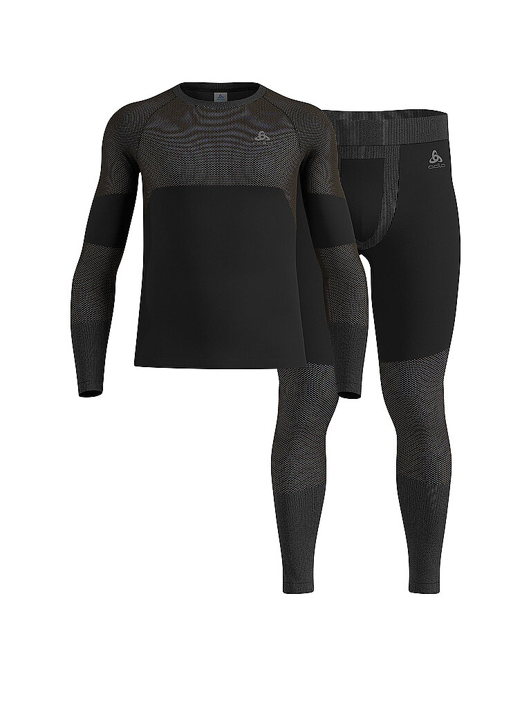 Odlo ODLO Herren Unterzieh Set Long Fundamentals Performance schwarz | S, schwarz