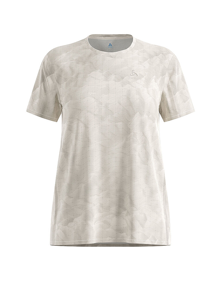 Odlo ODLO Damen Laufshirt Zeroweight Chill-Tec Print beige | M, beige