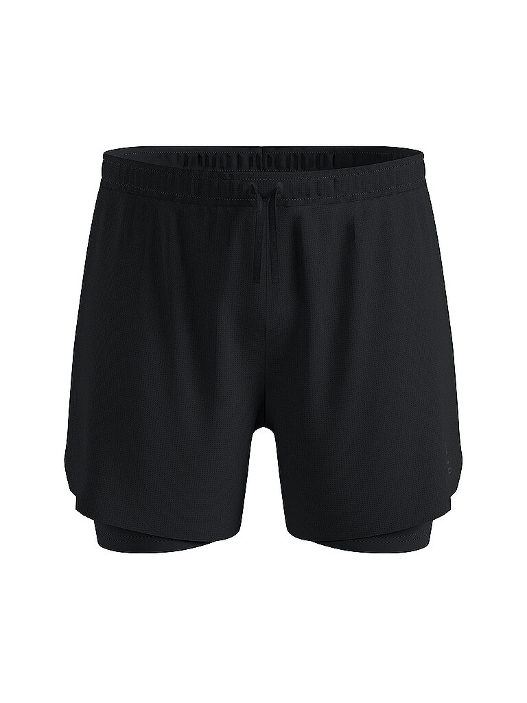 ODLO Herren Laufshorts Zeroweight 5inch 2in1 schwarz | XL