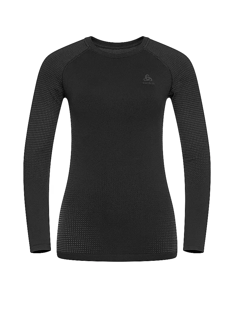 ODLO | Damen Funktionsshirt WARM ECO Baselayer | schwarz