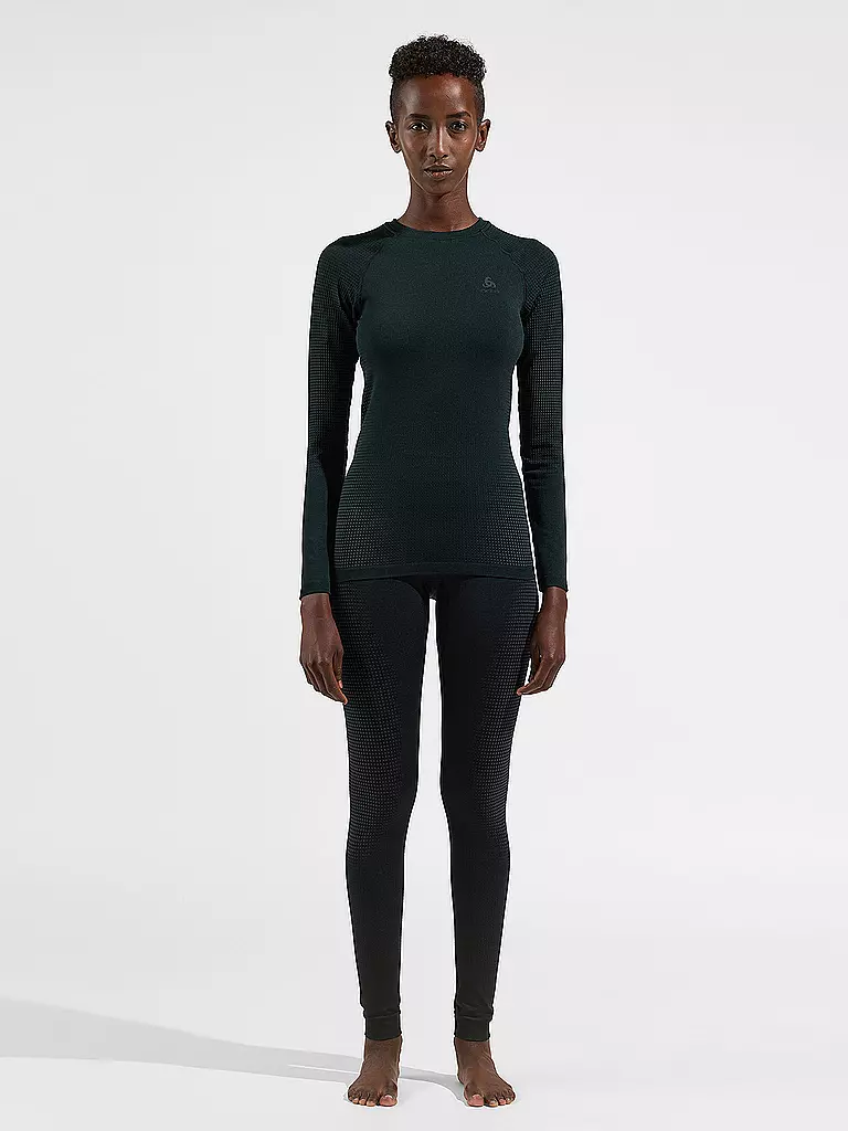 ODLO | Damen Funktionsshirt WARM ECO Baselayer | schwarz