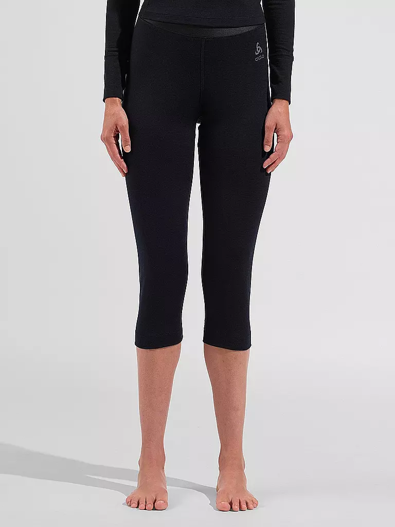 ODLO | Damen Hose Merino 200 3/4 | schwarz