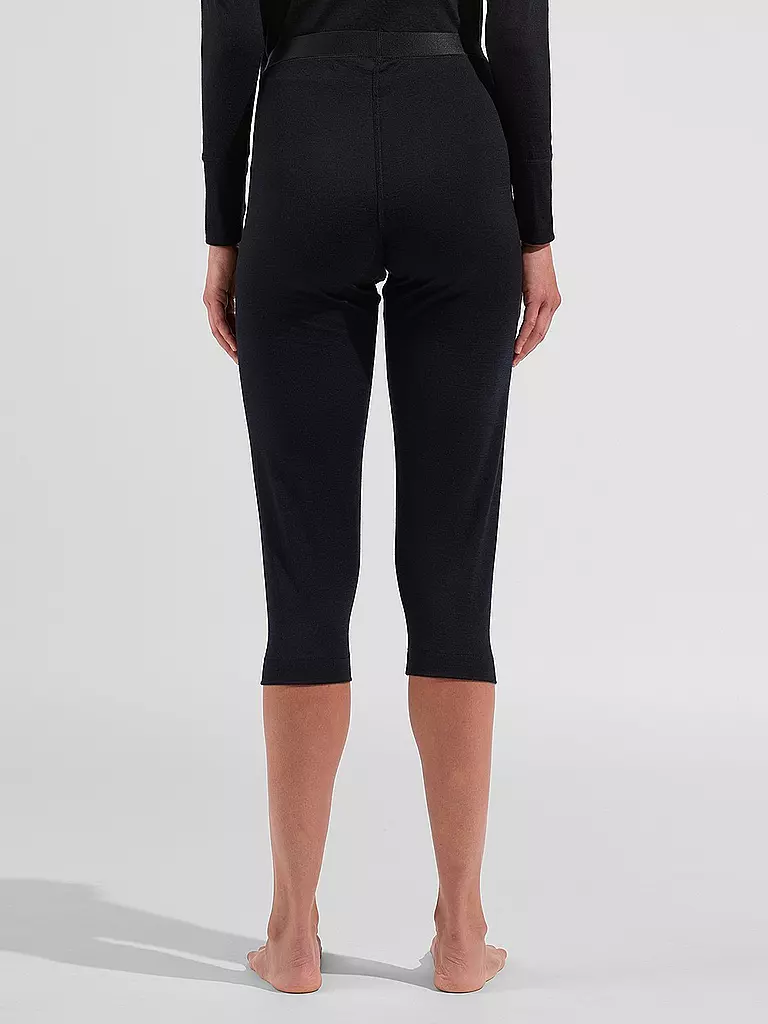 ODLO | Damen Hose Merino 200 3/4 | schwarz