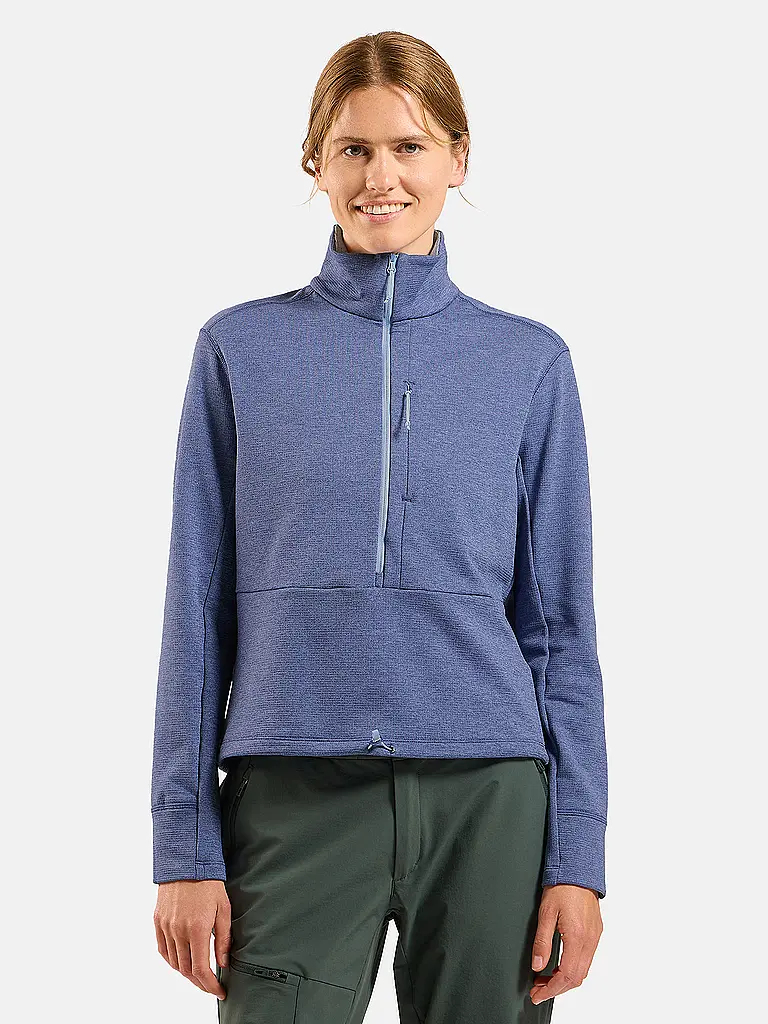 ODLO | Damen Langlauf Pullover Grid Fleece | lila